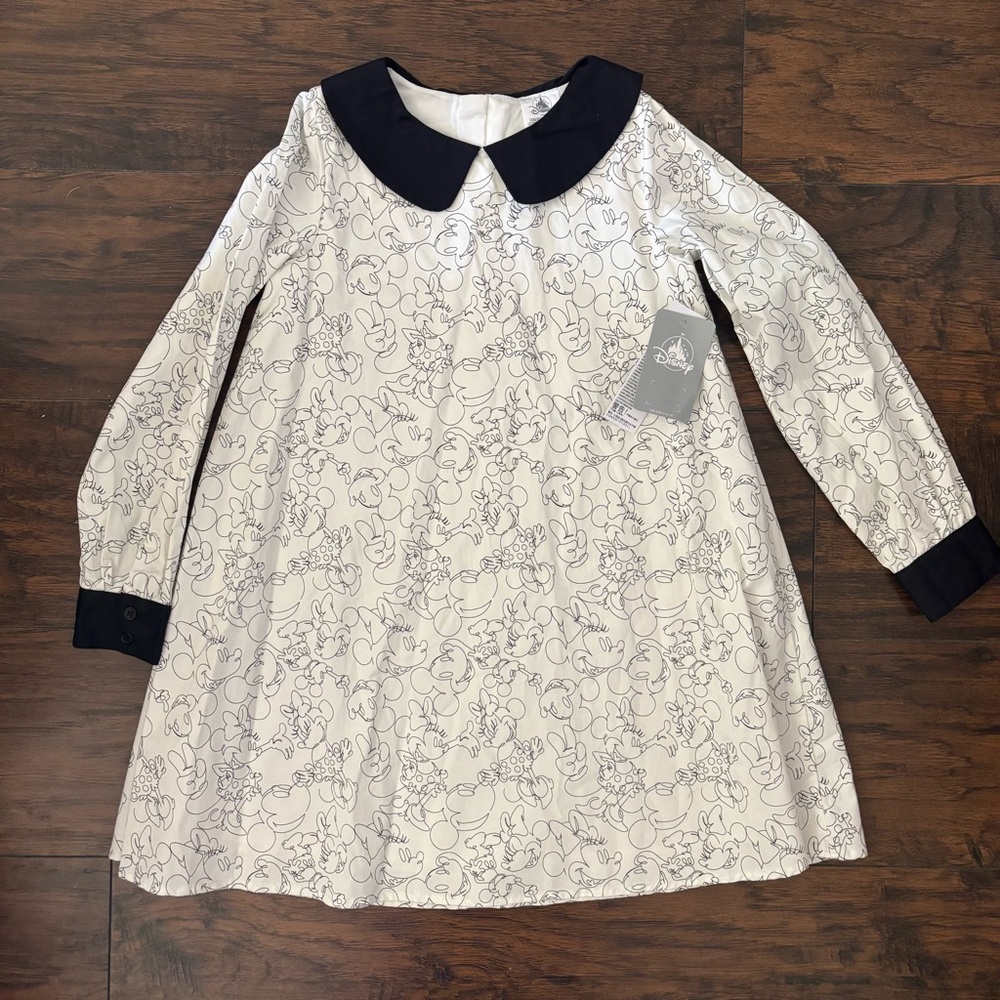 Disney Black and White Patterned Dress